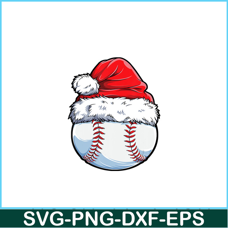 PNG141023139-Christmas Baseball Ball Santa Hat Funny Sport Xmas Boys Men T-Shirt Png.png
