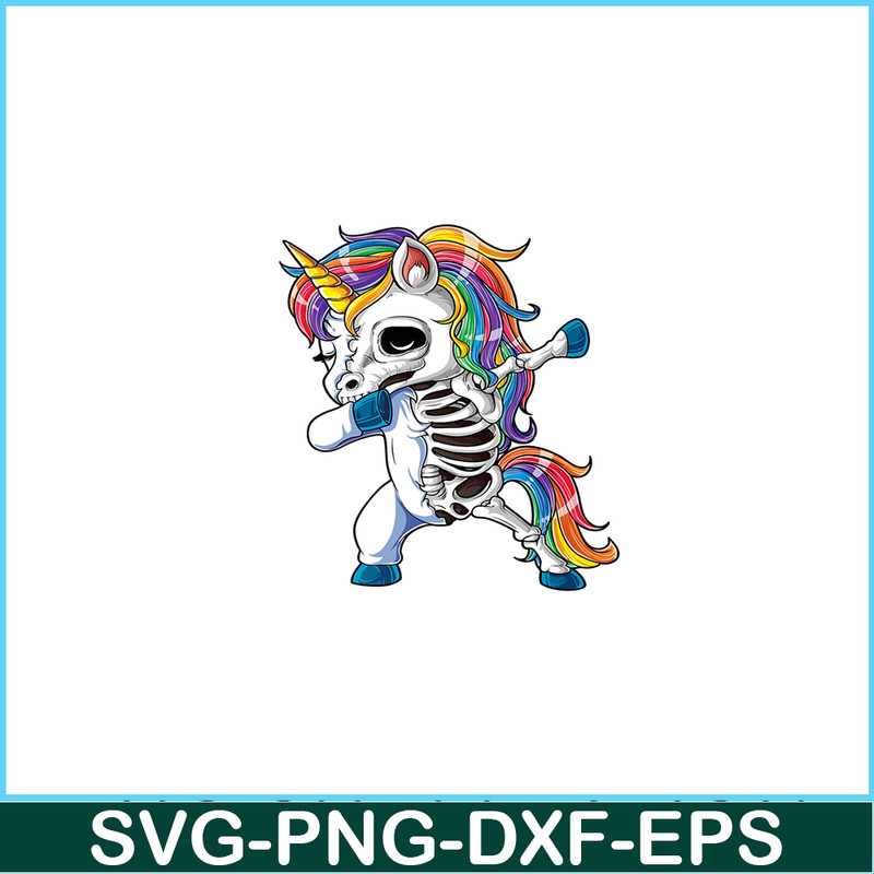 PNG14102356-Dabbing Unicorn Skeleton T shirt Halloween Girls Dab Gifts Png.png