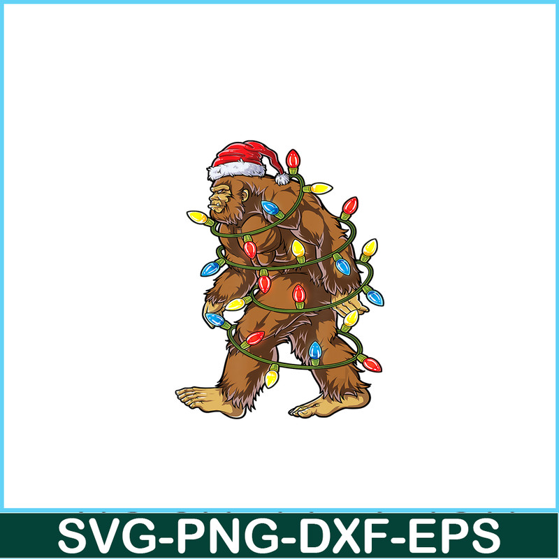 PNG14102399-Bigfoot Santa Christmas Tree Lights Xmas Boys Men Sasquatch T-Shirt Png.png