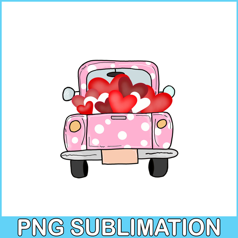 VLT211023101-Truck With Hearts PNG, Sweet Valentine PNG, Valentine Holidays PNG.png