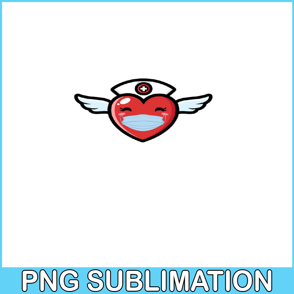 VLT21102379-Heart Wearing a Mask PNG, Sweet Valentine PNG, Valentine Holidays PNG.png