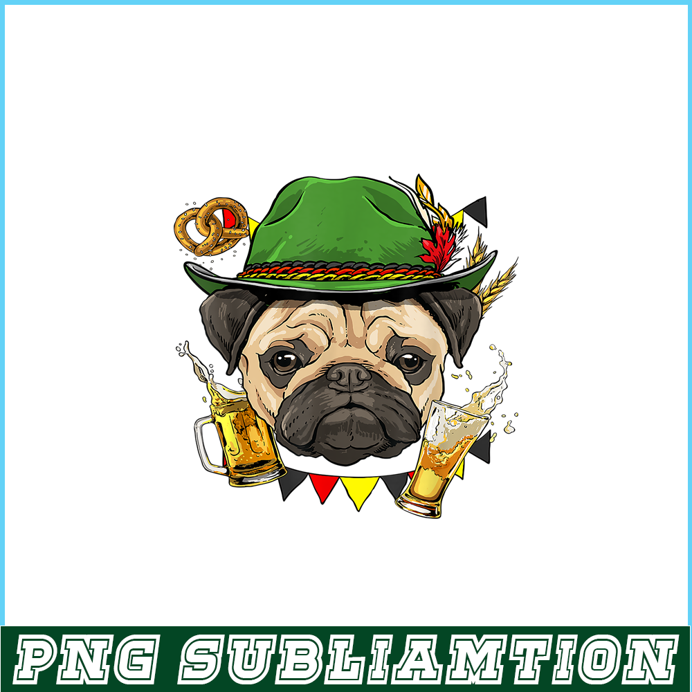BEER28102362-Pug Oktoberfest PNG German Beer Fest PNG Dog And Beer PNG.png