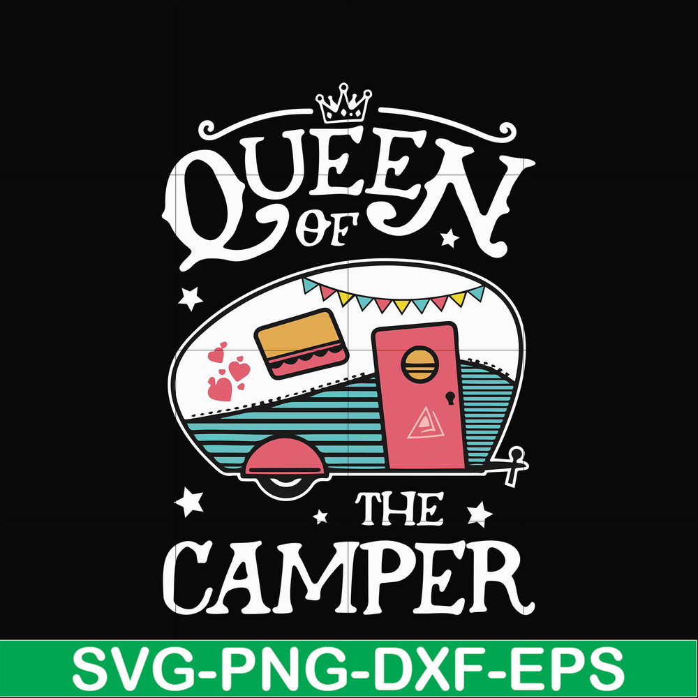 CMP100-Queen of the camper svg, png, dxf, eps digital file CMP100.jpg