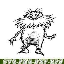 the black white lorax svg, dr seuss svg, dr. seuss' the lorax svg ds105122316