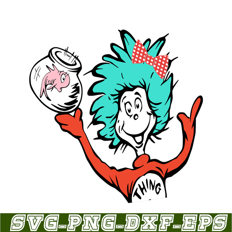 DS105122328-Thing 2 Half SVG, Dr Seuss SVG, Cat In The Hat SVG DS105122328.png