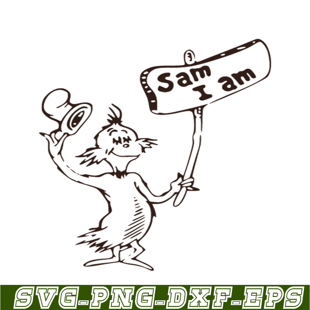 DS105122351-Black Sam I Am SVG, Dr Seuss SVG, Cat In The Hat SVG DS105122351.png