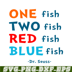 red fish blue fish svg, dr seuss svg, dr seuss quotes svg ds105122371