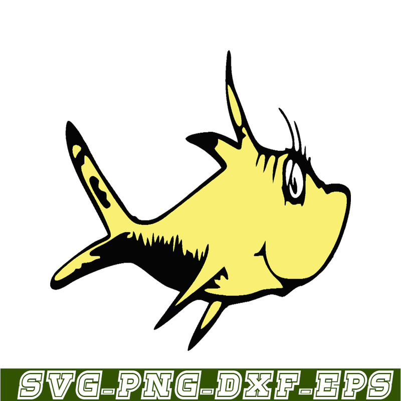 DS205122311-The Yellow Fish SVG, Dr Seuss SVG, Cat In The Hat SVG DS205122311.png