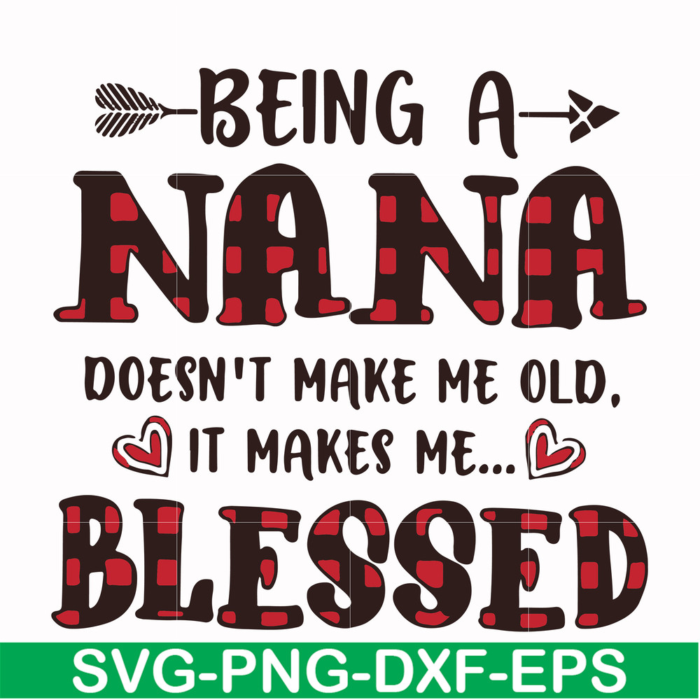 FN000437-Being a Nana doesn't make me old it make me blessed svg, png, dxf, eps file FN000437.jpg