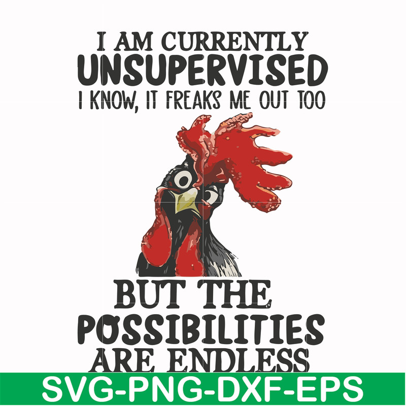 FN00047-I am currently unsupervised I know it freaks me out too but the possibilities are endless svg, png, dxf, eps file FN00047.jpg