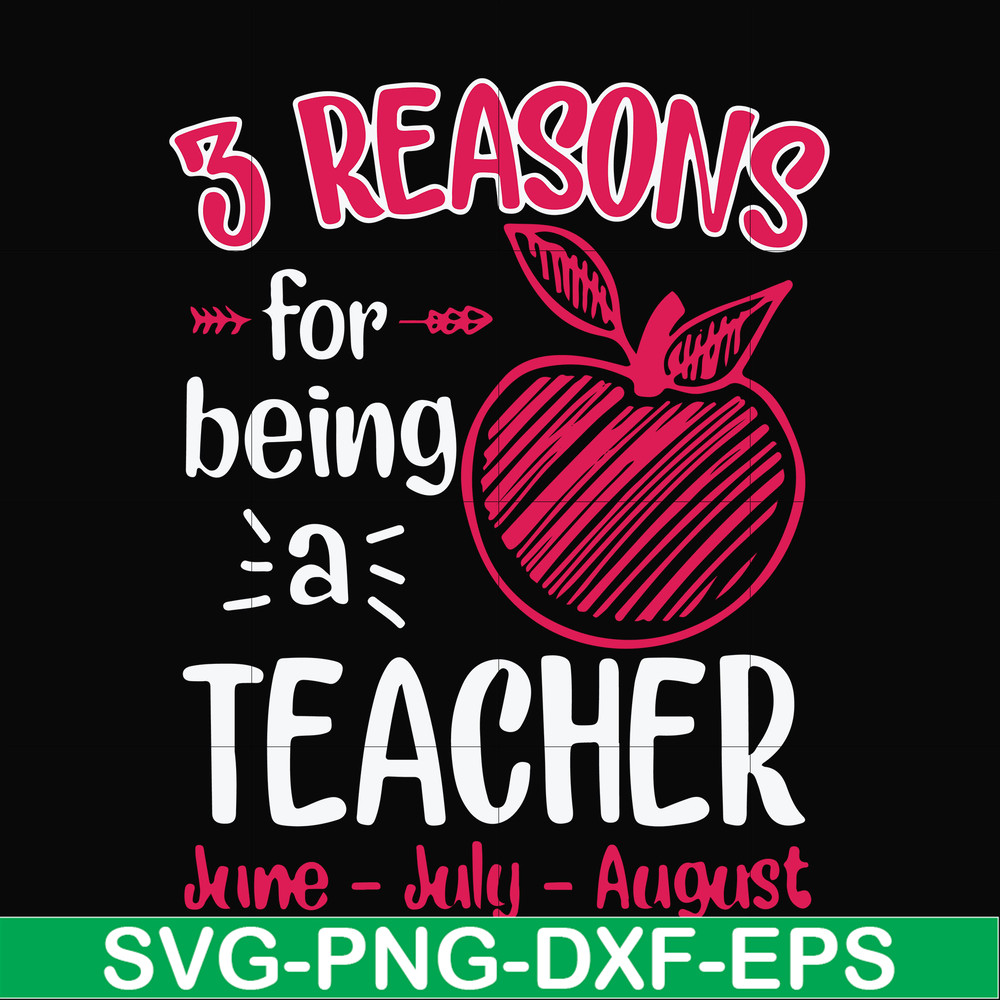 FN000630-3 reasons for being a teacher svg, png, dxf, eps file FN000630.jpg