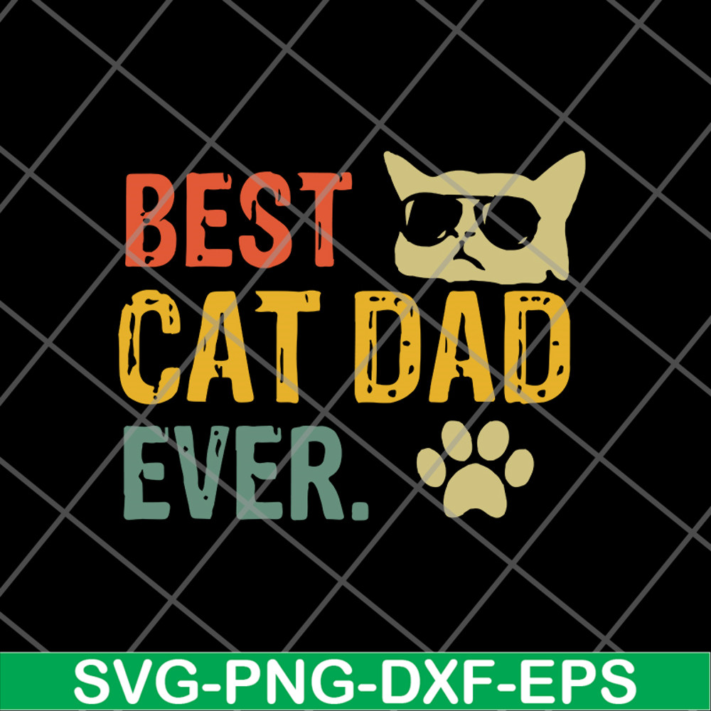 FTD01062104-Best cat dad ever svg, eps, png, dxf digital file FTD01062104.jpg