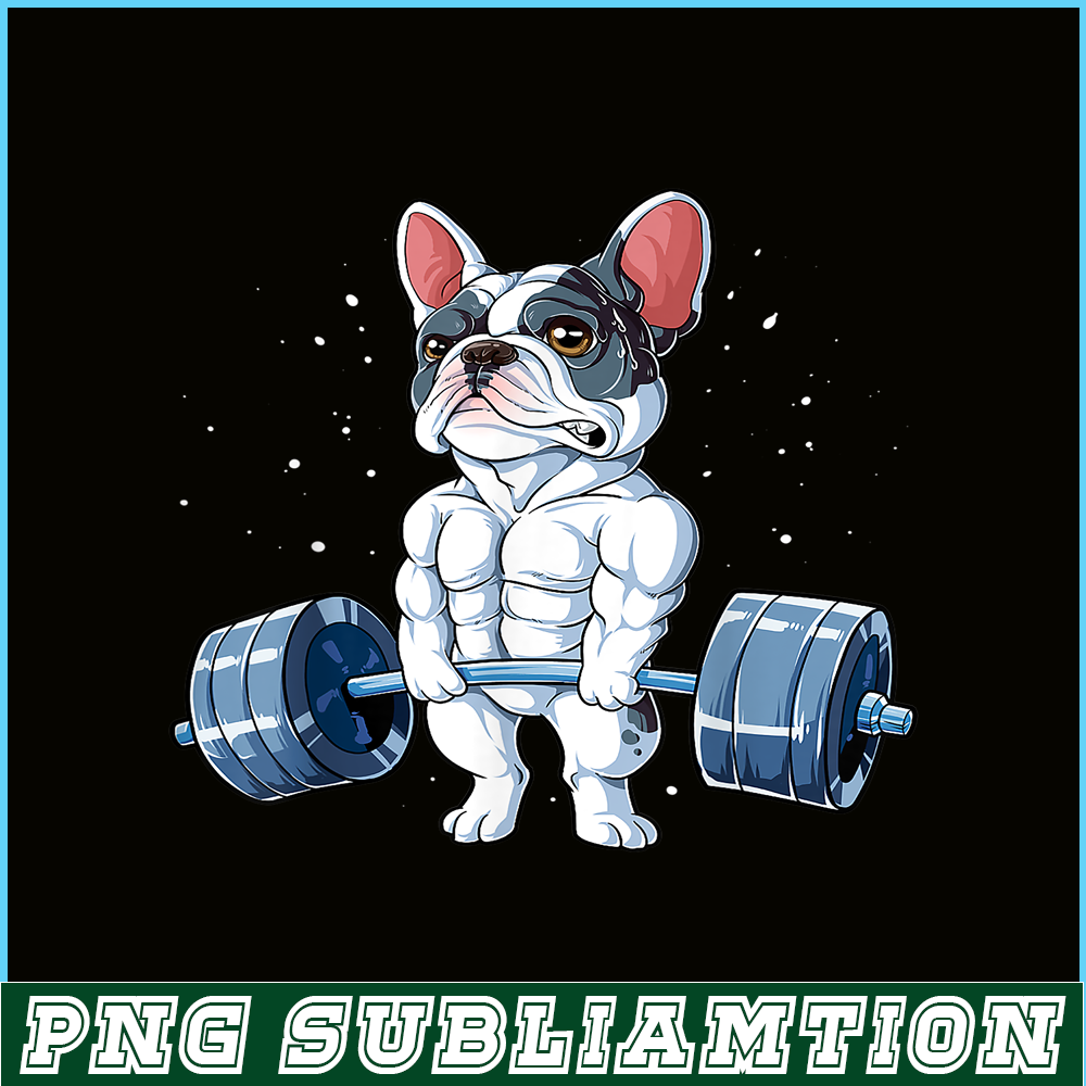 HL161023112-French Bulldog Weightlifting Deadlift PNG, Frenchie Dog Lover PNG, French Dog Artwork PNG.png