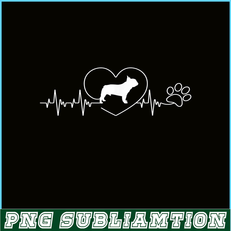 HL161023141-French Bulldog Heartbeat PNG, French Bulldog PNG, French Dog Artwork PNG.png