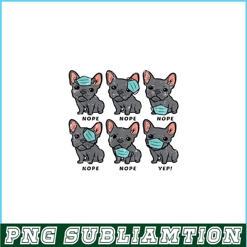 HL16102370-Funny French Bulldog In Mask PNG, Frenchie Dog Lover PNG, French Dog Artwork PNG.png