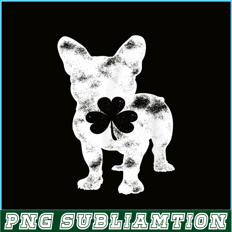 HL16102390-French Bulldog St Patricks Day PNG, Frenchie Dog Lover PNG, French Dog Artwork PNG.png