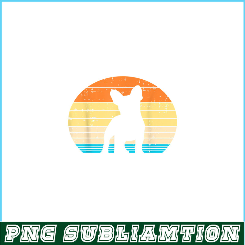 HL16102392-French Bulldog Sunset Retro PNG, Frenchie Dog Lover PNG, French Dog Artwork PNG.png