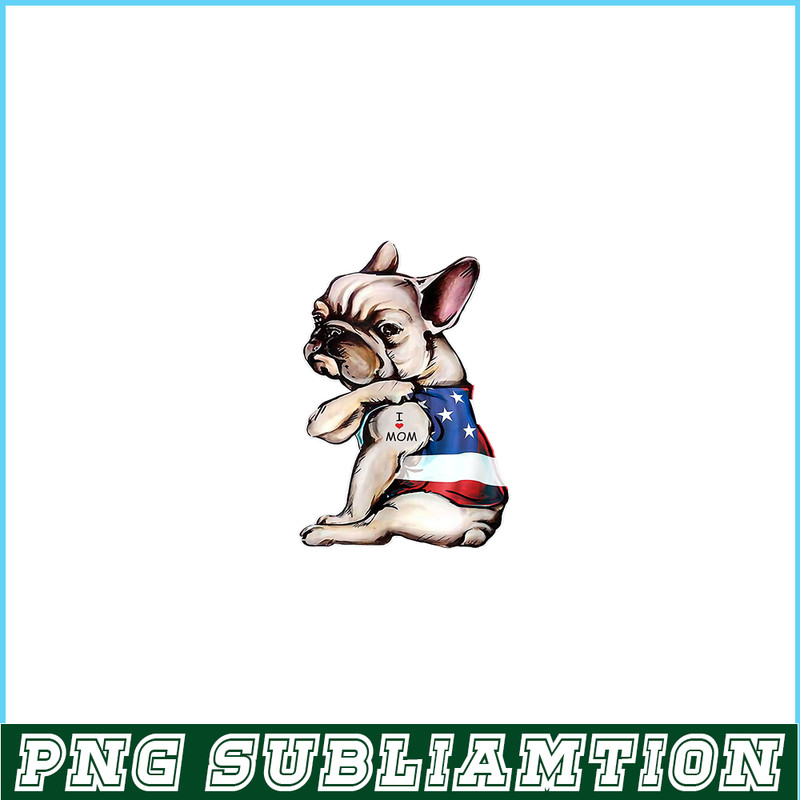 HL16102396-French Bulldog Tattoo PNG, Frenchie Dog Lover PNG, French Dog Artwork PNG.png