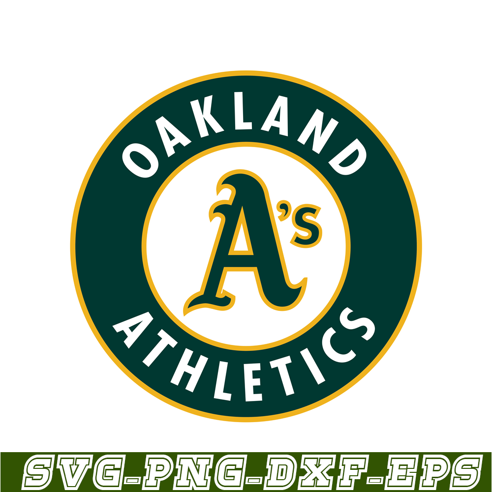 MLB204122340-Oakland Athletics SVG, Major League Baseball SVG, Baseball SVG MLB204122340.png