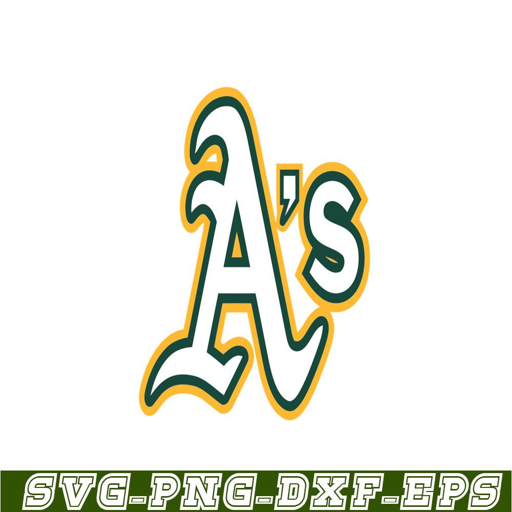 MLB204122349-Oakland Athletics The Letter SVG, Major League Baseball SVG, Baseball SVG MLB204122349.png