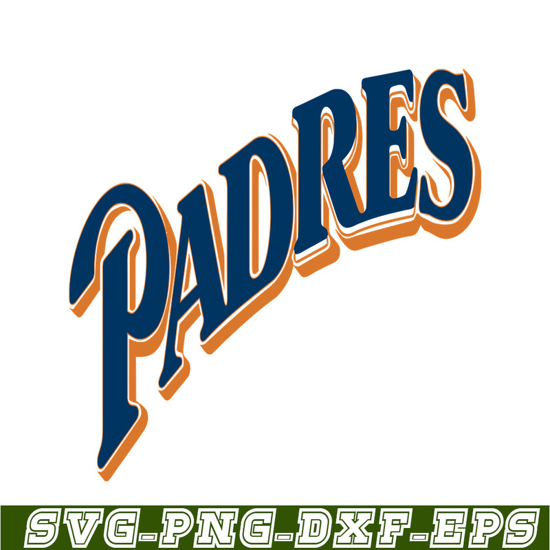 MLB204122379-San Diego Padres Blue And Orange Text SVG, Major League Baseball SVG, Baseball SVG MLB204122379.png