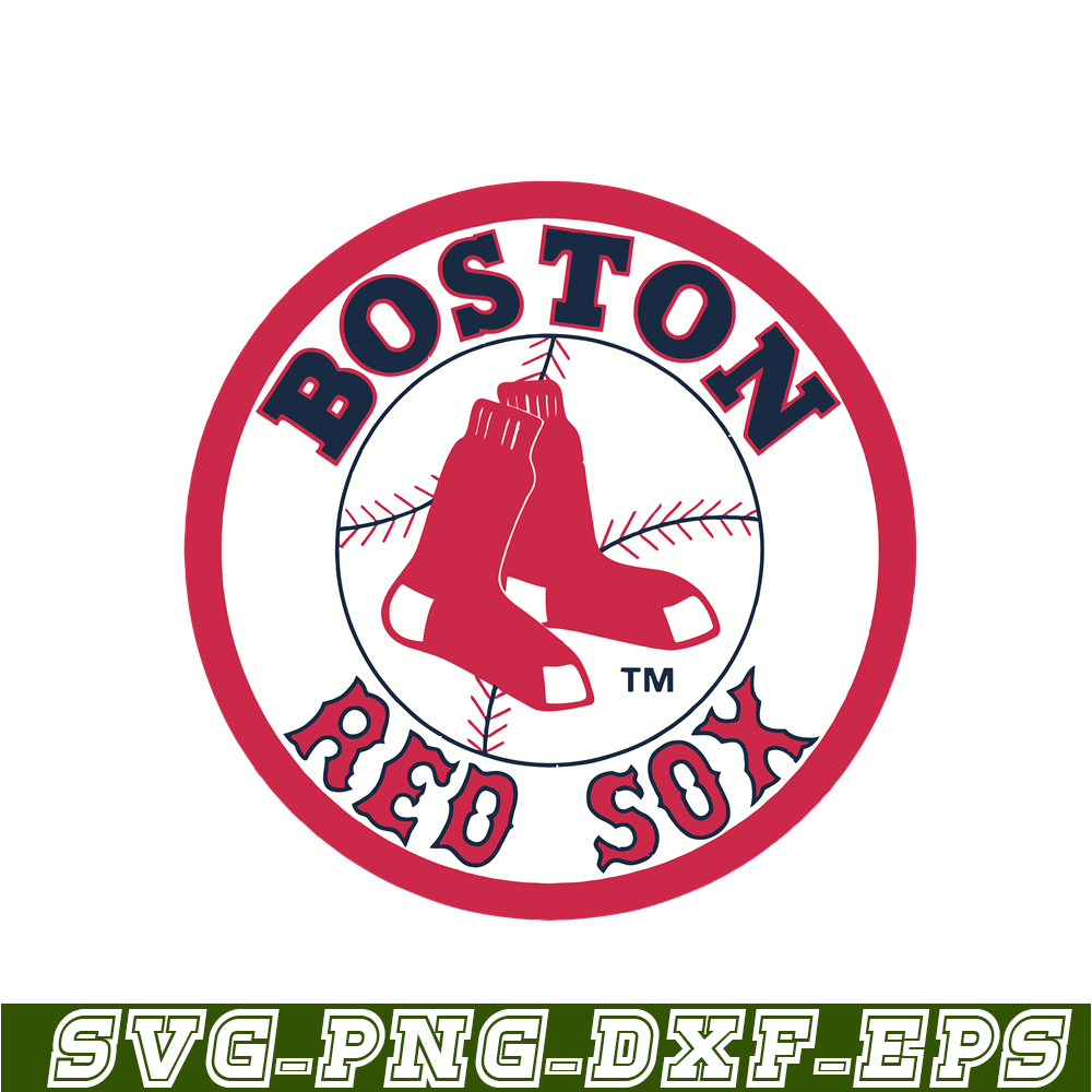 MLB30112345-Boston Red Sox Red White Logo SVG PNG DXF EPS AI, Major League Baseball SVG, MLB Lovers SVG MLB30112345.png