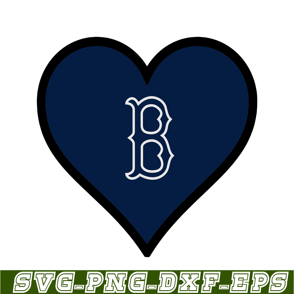 MLB30112356-The Blue Heart Boston Red Sox SVG PNG DXF EPS AI, Major League Baseball SVG, MLB Lovers SVG MLB30112356.png