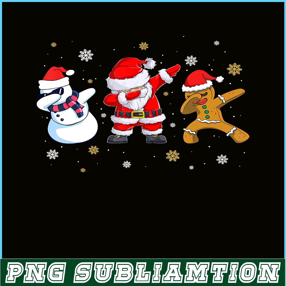 PNG141023149-Christmas Dabbing Santa And Friends Boys Kids Dab Xmas T-Shirt Png.png