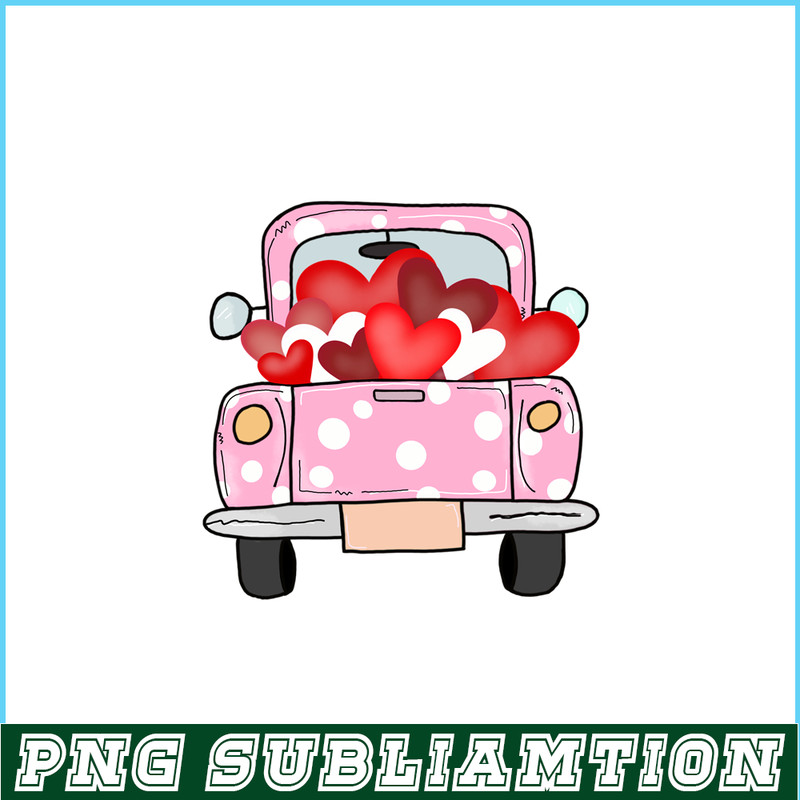 VLT211023101-Truck With Hearts PNG, Sweet Valentine PNG, Valentine Holidays PNG.png