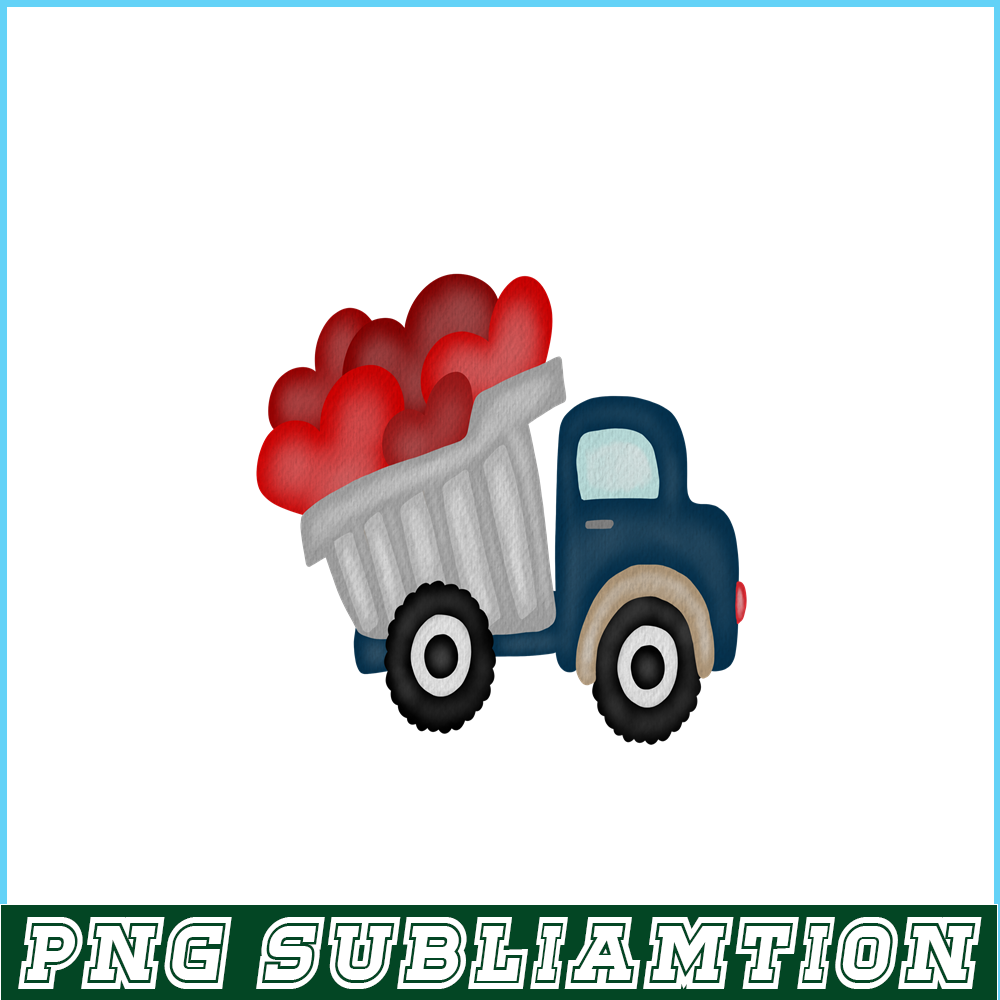VLT211023103-Boys Dump Truck PNG, Sweet Valentine PNG, Valentine Holidays PNG.png