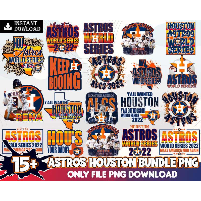 15 Astros PNG Files, Houston World Series Champions 2022 Bundle PNG File Digital Download, Astros World Series Champions 2022 PNG.jpg
