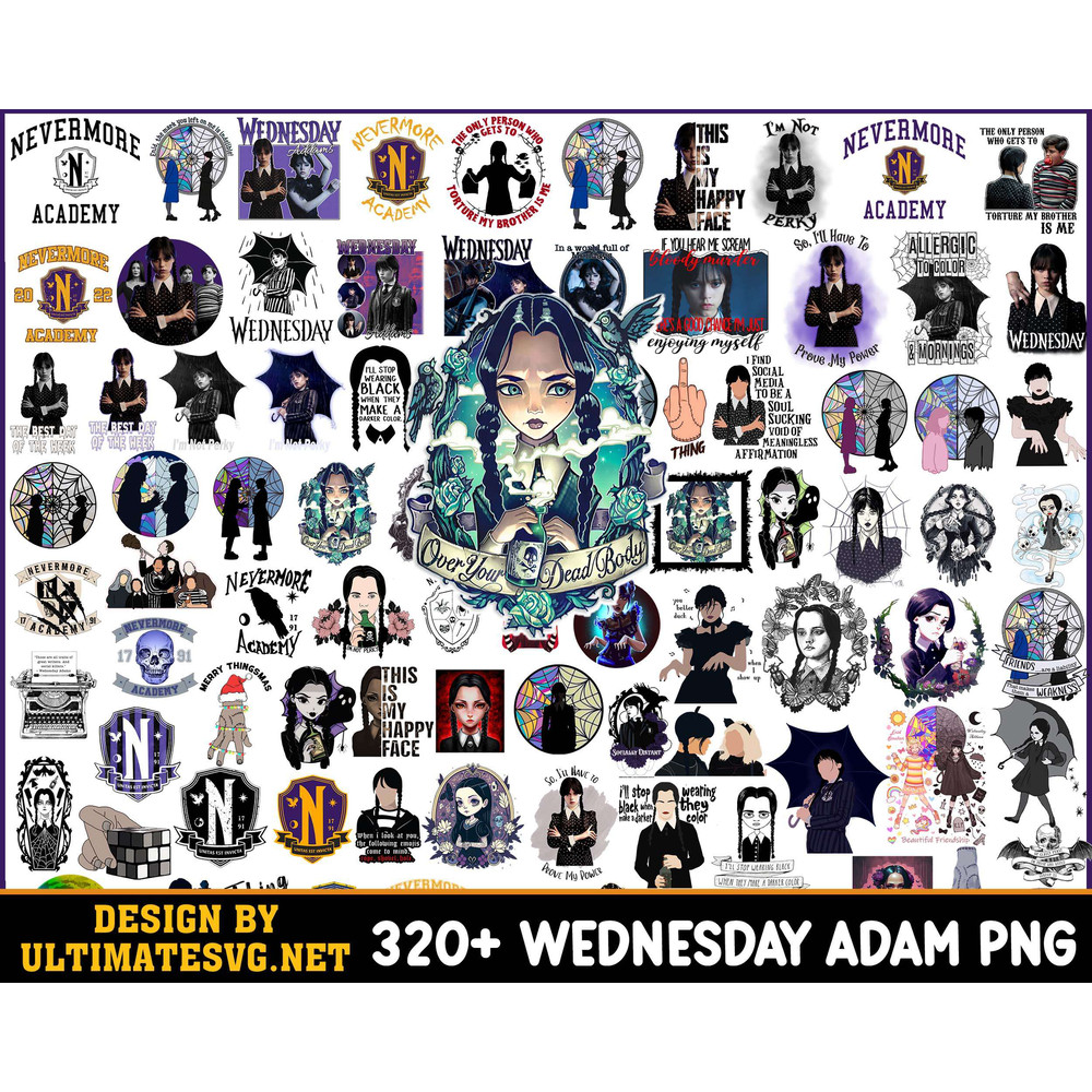 Wed Addams Png Bundle, Nevermore Academy Png, New 2022 TV Series Png.jpg