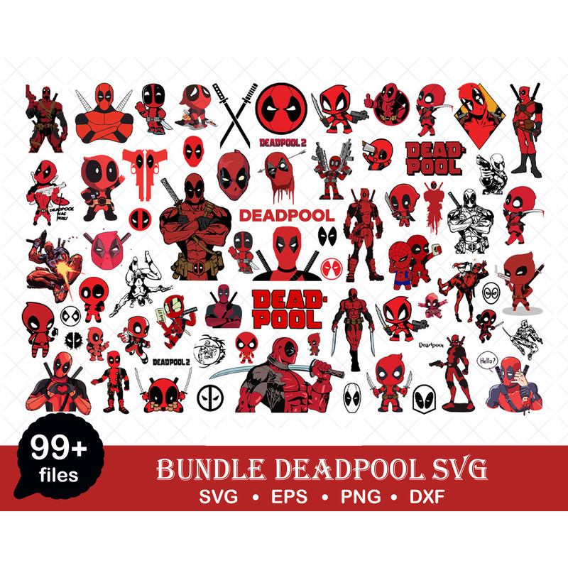 New Deadpool Svg Bundle, Deadpool Png, Superhero Svg, Baby Dead Svg, Deadpool Cricut, Silhouette, Clipart.jpg