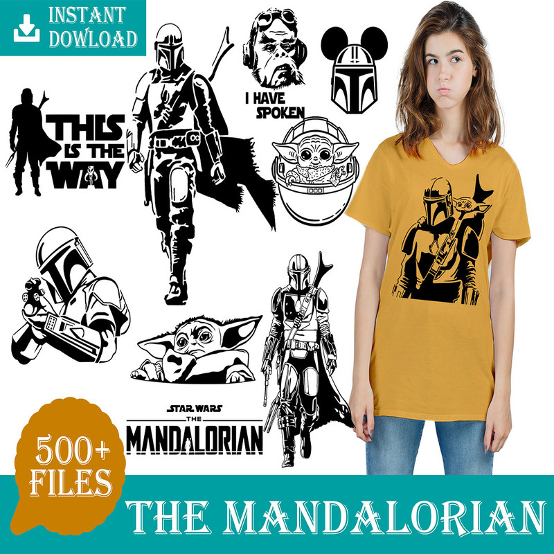 500 Mandalorian SVG Bundle, Baby Yoda SVG Vector Clipart files for Cricut.jpg