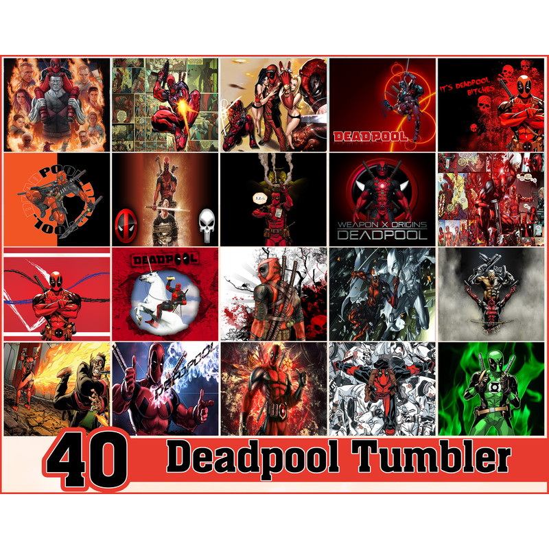 Deadpool Tumbler, Deadpool PNG, Tumbler design, Digital download.jpg