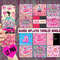 3d Inflated Pink Princess tumbler wrap, puffy pink png, 20oz skinny straight Tumbler Wrap, Sublimation wrap.jpg