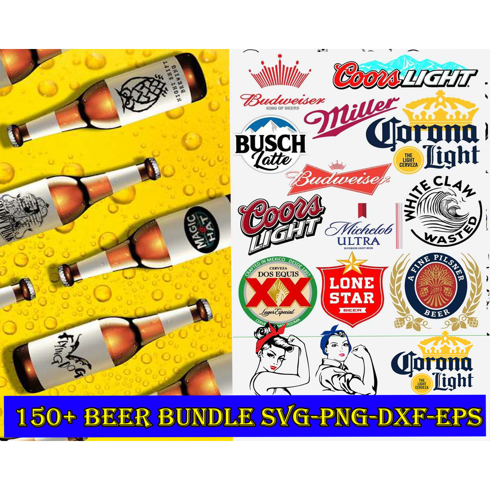 Beer Clipart Label Bundle Set,  Beer Clip art PNG JPG SVG, Watercolour, Transparent Background, Scrapbooking, Label Making.jpg