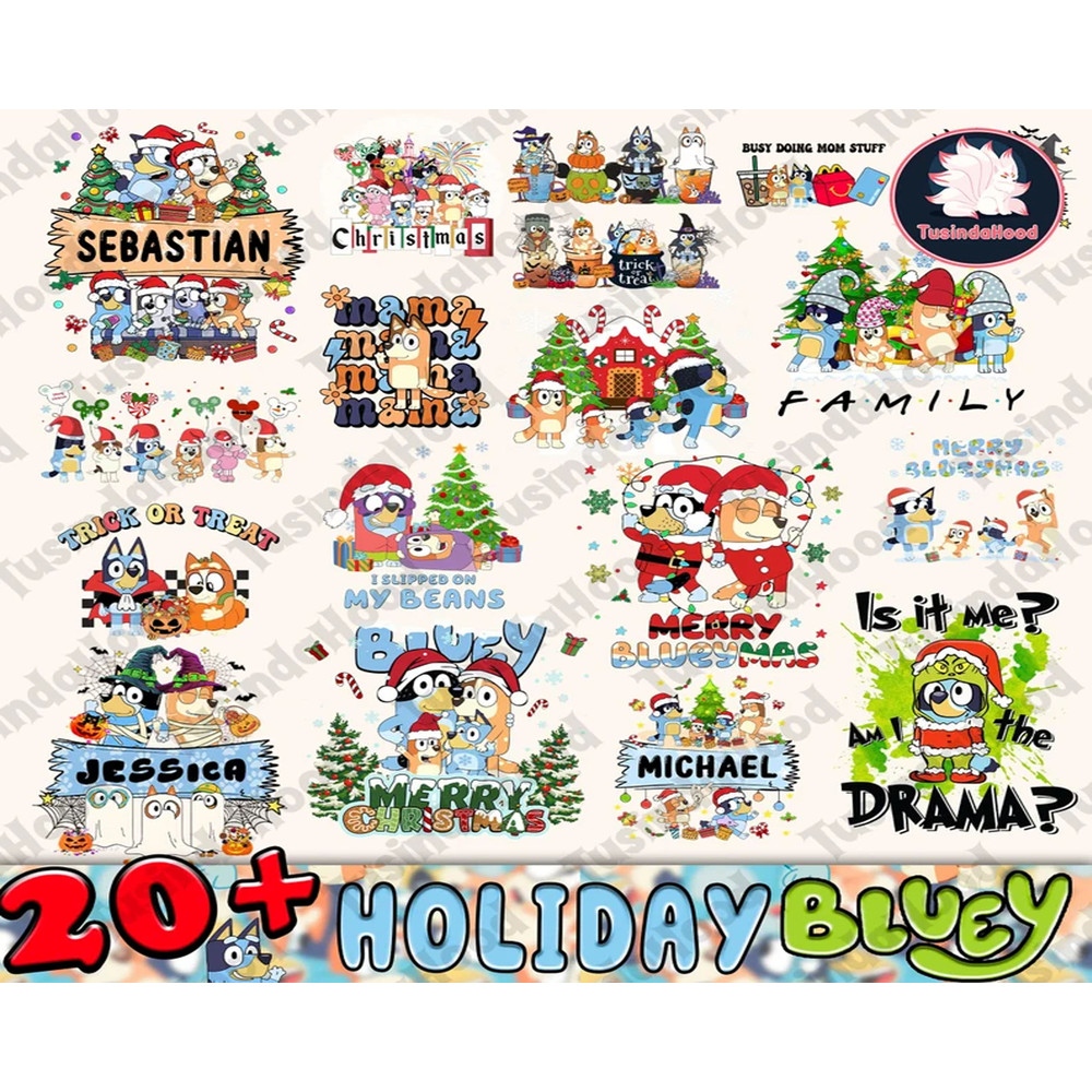 Blu-Ey Christmas Png, Blue Dog Christmas svg , Blu-Ey Stanley Tumbler, Blu-Ey Family Christmas Png, Blu-Ey And Bingo Family Png, Family Shirt.jpg