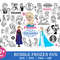 Disney frozen, frozen silhouette, frozen party decor, frozen anna svg, frozen elsa.jpg
