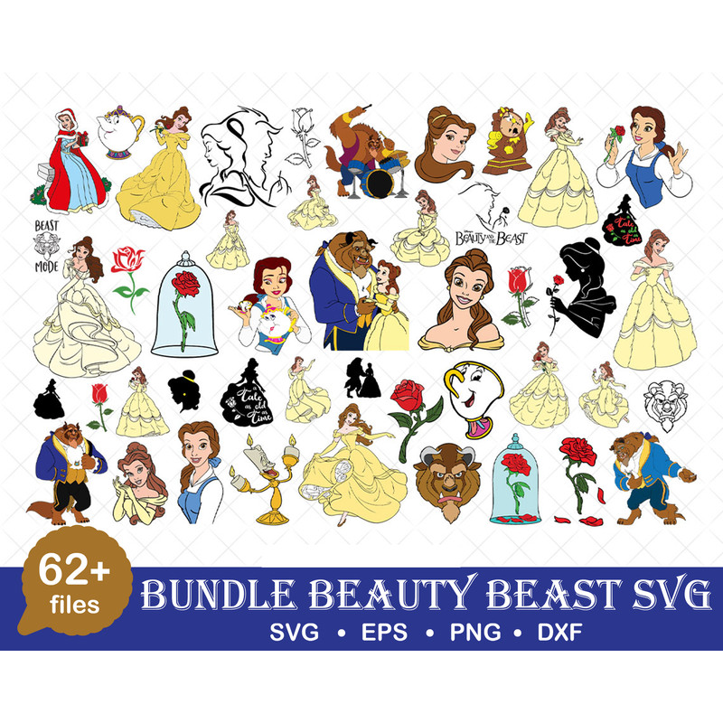 Beauty and Beast SVG, Belle PNG Clipart Bundle, Beauty and the Beast SVG, Instant Digital Download, Princess shirt.jpg