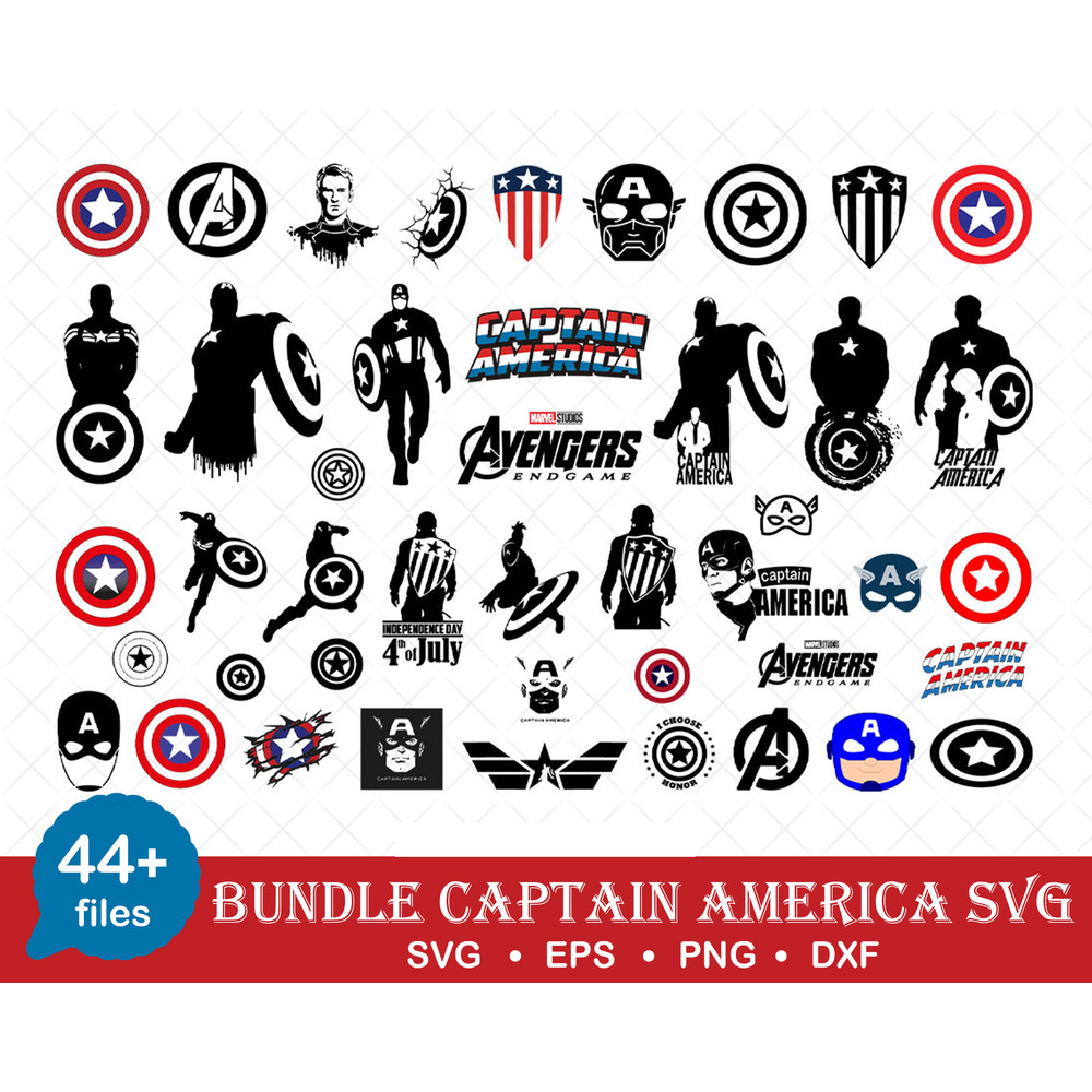 Captain America svg , dxf, png, jpg, Captain America svg Bundle, Captain America for Cricut, Captain America Clipart.jpg