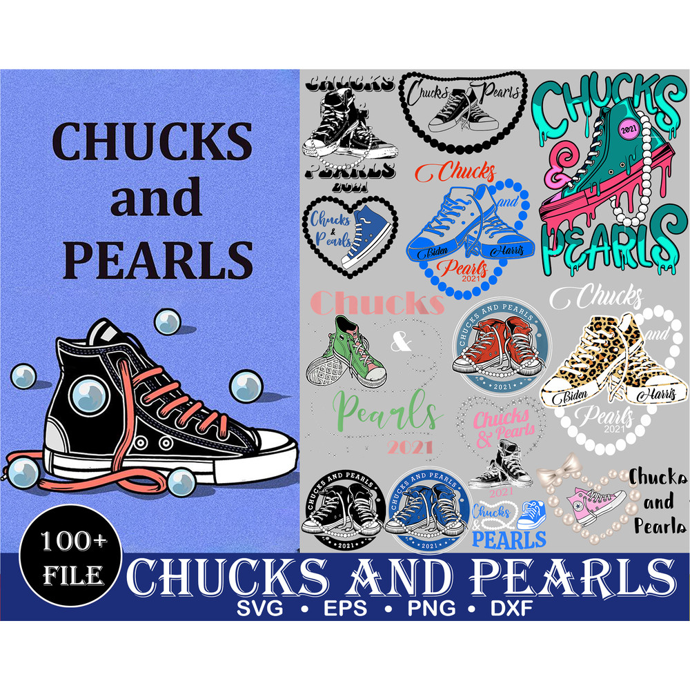 Chucks and Pearls Kamala Harris vector, Kamala Harris chucks and pearls SVG files for Cricut Machine - svg,,jpg,pdf,eps,png.jpg