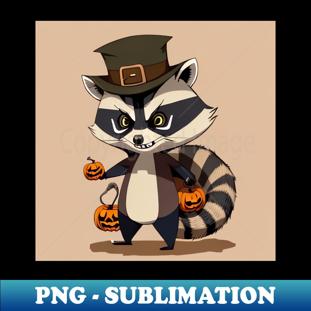 FU-10143_Evil Raccoon in leprechaun for Halloween 6201.jpg