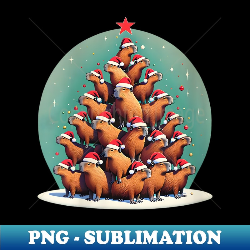 FV-24029_s Capybara Christmas in Santa Hats Form a Tree for Christmas 0416.jpg