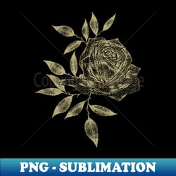 gold rose - premium sublimation digital download - perfect for sublimation art