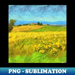 golden fields painting van gogh style - stylish sublimation digital download - fashionable and fearless
