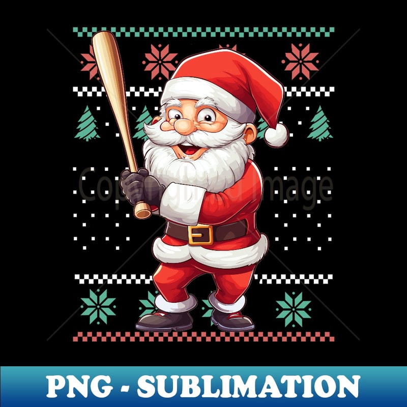GQ-11411_Funny Christmas Santa Claus With Baseball Bat 0166.jpg