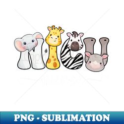 nicu nurse cute safari baby animals nursing appreciation - modern sublimation png file - bring your designs to life