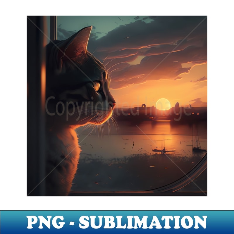 HK-8728_Design of a grey cat watching a sunset in Mexico 4480.jpg