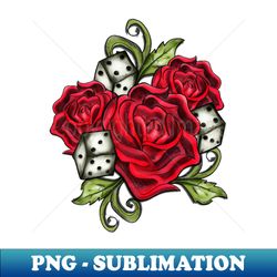 roses - modern sublimation png file - bold & eye-catching